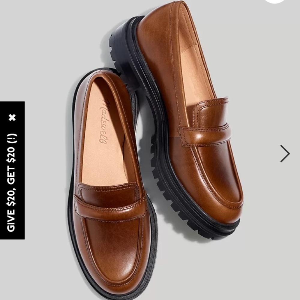 Madewell The Bradley Lugsole Loafer in Leather NG674
